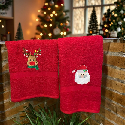 Set de Lujo de Toallas Navideñas por 2