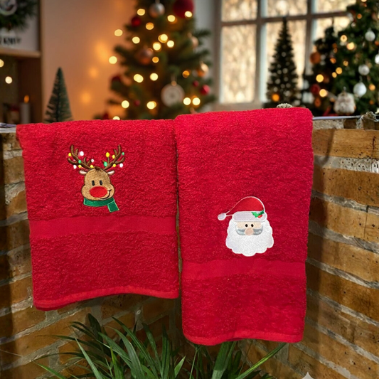 Set de Lujo de Toallas Navideñas por 2