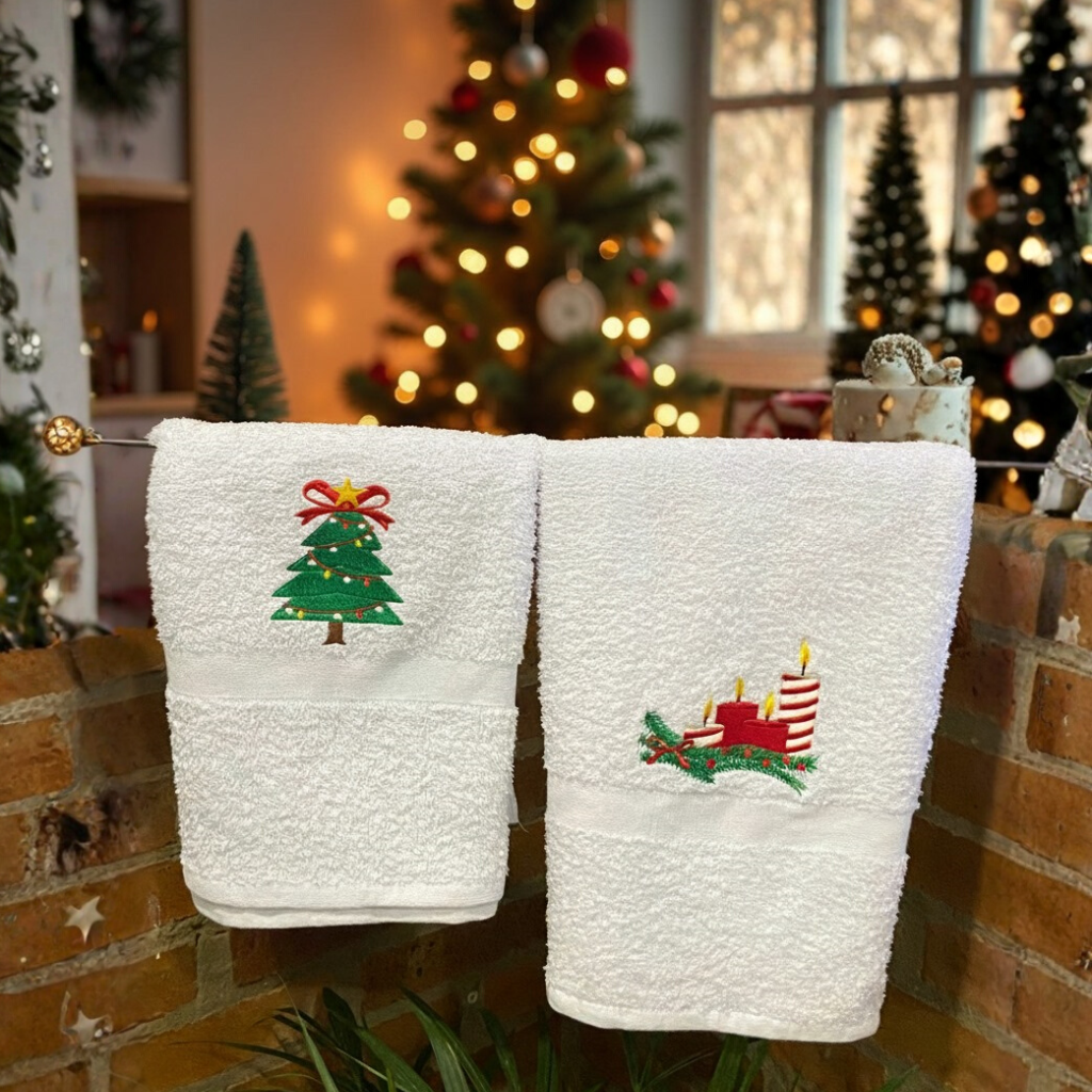 Set de Lujo de Toallas Navideñas por 2